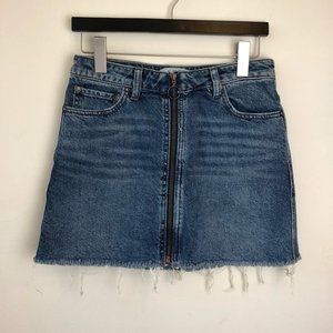 Free People We The Free size 26 zipper jean skirt